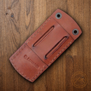 Condor Folding Knife Sheath Fits. 5.5" Brown Leather One Piece Construction