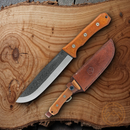 Condor Mountain Camp Fixed Knife 7" 1095 High Carbon Steel Blade Micarta Handle