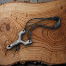 Condor Exoskeleton Slingshot Wooden Core Metal Slabs Sturdy Beginners And Pros