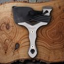Condor Exoskeleton Slingshot Wooden Core Metal Slabs Sturdy Beginners And Pros