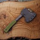 Condor Campsite 4.25" 1075HC Steel Axe Head Green Polypropylene Handle