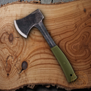 Condor Campsite 4.25" 1075HC Steel Axe Head Green Polypropylene Handle