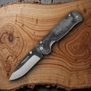 Condor Krakatoa Folding Knife 3.5" 1095HC Steel Blade Green Canvas Micarta Handle
