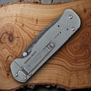 Condor Krakatoa Folding Knife 3.5" 1095HC Steel Blade Walnut / Stainless Handle