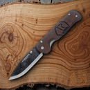 Condor Krakatoa Folding Knife 3.5" 1095HC Steel Blade Walnut / Stainless Handle