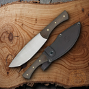 Condor Knulujulu Fixed Knife 6.25" 440C Steel Full Tang Blade Brown Wood Handle