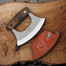 Condor Ulu Fixed Knife 6" Blasted Satin Finish 1075HC Steel Blade Walnut Handle
