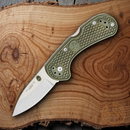 Condor Cadejo Folding Knife 2.63 Sandvik 14C28N Steel Blade Green Polypropylene Handle