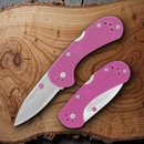 Condor Cadejo Folding Knife 2.63" 14C28N Sandvik Steel Blade Pink Polypropylene Handle