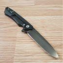 Case XX Kinzua Frame Folding Knife 3.75" CPM-S35VN Steel Spear Point Blade Skull Art Black Aluminum Handle 64645