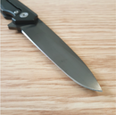 Case XX Kinzua Frame Folding Knife 3.75" CPM-S35VN Steel Spear Point Blade Skull Art Black Aluminum Handle 64645