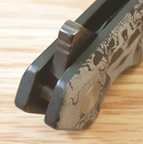 Case XX Kinzua Frame Folding Knife 3.75" CPM-S35VN Steel Spear Point Blade Skull Art Black Aluminum Handle 64645