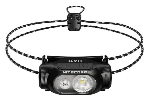 Nitecore Ultra Lightweight Headlamp SOS Strobe Water And Impact Resistant Black PC Synthetic Construction 2.42" x 1.43" x 1.14" HA11 -Nitecore - Survivor Hand Precision Knives & Outdoor Gear Store