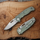 Demko AD 20.5 Shark-Lock Folding Knife 3" S35VN Steel Clip Blade Jade G10 Handle