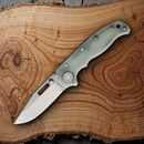 Demko AD 20.5 Shark-Lock Folding Knife 3" S35VN Steel Clip Blade Jade G10 Handle