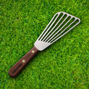 Dexter Slotted Fish Turner 6.25" x 3" Stainless Steel Spatula Rosewood Handle