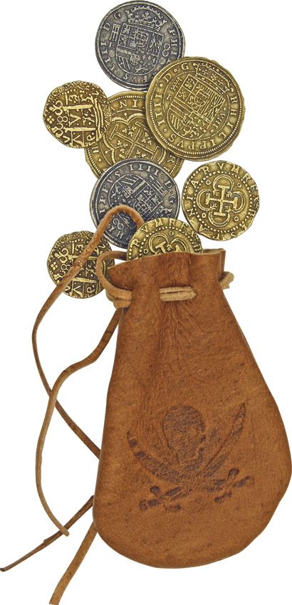 Denix The Spanish Dollar Piece Of Eight Historical Currency Leather Pouch With Tie OD715 -Denix - Survivor Hand Precision Knives & Outdoor Gear Store