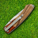 Elk Ridge Gentleman Folding Knife 2.75" Matte 440 Steel Blade Pakkawood Handle