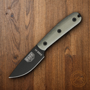 ESEE Model 3 Fixed Knife 3.63" 1095HC Steel Full Blade Canvas Micarta Handle
