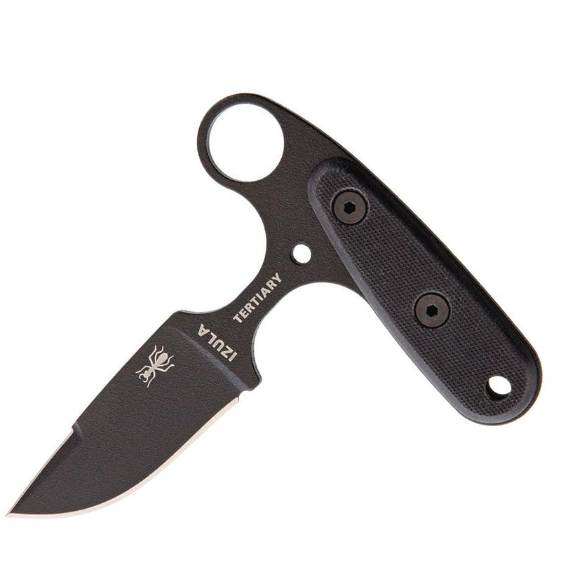 ESEE Tertiary Push Dagger 2.5" Powder Coated 1095HC Steel Clip Point Blade Black G10 Handle TERTIARY -ESEE - Survivor Hand Precision Knives & Outdoor Gear Store