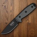 ESEE Model 3 Fixed Knife 3.75" Black Powder Coated Double Edge 1095HC Steel Blade Micarta Handle 3PMMB