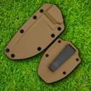 ESEE Model 3 Sheath With Boot Clip And Molded Coyote Brown Zytel Construction 40CBC