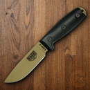 ESEE Model 4 Fixed Knife 4.5" Dark Earth Powder Coated 1095HC Steel Blade Black 3D Machined G10 Handle 4PDE001