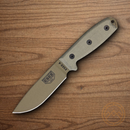 ESEE Model 4 Fixed Knife 4.5" Powder Coated 1095HC Steel Blade Micarta Handle