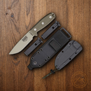 ESEE Model 4 Fixed Knife 4.5" Powder Coated 1095HC Steel Blade Micarta Handle