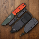ESEE Model 4 Fixed Knife 4.5" Foliage Green Powder Coated 1095HC Steel Blade Orange G10 Handle 4PMBOD