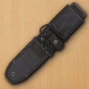ESEE MOLLE Back Black Sheath For Models 5 And 6 With Retention Strap Nylon Construction 52MB