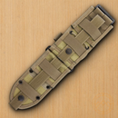 ESEE MOLLE Back Sheat With Adjustable Handle retention Strap And Khaki Nylon Construction 52MBK