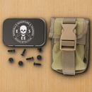 ESEE Accessory Pouch Khaki With Mounting Hardware Bolts To RC5 / RC6 Hard Sheath Nylon Construction 52POUCHK