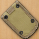 ESEE Accessory Pouch Khaki With Mounting Hardware Bolts To RC5 / RC6 Hard Sheath Nylon Construction 52POUCHK