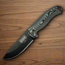 ESEE Model 5 3D Fixed Knife 5.25" Black Powder Coated 1095HC Steel Blade Canvas Micarta Handle 5PB002