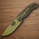 ESEE Model 5 Fixed Knife 5.25" Dark Earth Powder Coated 1095HC Steel Blade Black And Coyote Brown 3D Machined G10 Handle 5PDE0005