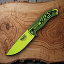 ESEE Model 5 Fixed Knife 5.25" Green Powder Coated 1095HC Steel Blade G10 Handle