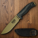 ESEE Model 6 Fixed Knife 6.48" Dark Earth Powder Coated 1095HC Steel Blade Black 3D Machined G10 Handle 6PDE001