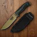 ESEE Model 6 Fixed Knife 6.48" Dark Earth Powder Coated 1095HC Steel Blade Black 3D Machined G10 Handle 6PDE001