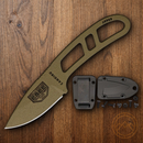 ESEE Candiru Kit Fixed Knife 2" Dark Earth Powder Coated 1095HC Steel Drop Point Blade One Piece Skeletonized Construction CANDEKIT