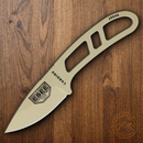 ESEE Candiru Kit Desert Tan Fixed Knife 2" Powder Coated 1095HC Steel Drop Point Blade One Piece Skeletonized Construction CANDTKIT