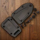 ESEE Candiru Kit Desert Tan Fixed Knife 2" Powder Coated 1095HC Steel Drop Point Blade One Piece Skeletonized Construction CANDTKIT