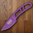ESEE Candiru Fixed Knife 2" Purple Powder Coated 1095HC Steel Drop Point Blade One Piece Skeletonized Construction CANPURPB