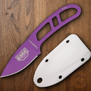 ESEE Candiru Kit Fixed Knife 2" Purple Powder Coated 1095HC Steel Drop Point Blade One Piece Skeletonized Construction CANPURPKIT