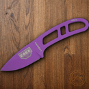 ESEE Candiru Kit Fixed Knife 2" Purple Powder Coated 1095HC Steel Drop Point Blade One Piece Skeletonized Construction CANPURPKIT