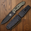 ESEE Combat Fixed Knife 5.88" Black Powder Coated 1095HC Steel Blade Canvas Micarta Handle CM6