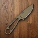 ESEE Izula Dark Earth Fixed-Blade Knife 2.63" 1095HC Steel Blade One-Piece Build