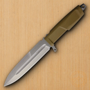 Extrema Ratio Contact Fixed Knife 6.38" N690 Steel Blade Coyote Sage Forprene Handle 0215HCS