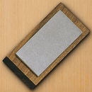 EZE-LAP Diamond Sharpener Fine Grit Sharpening Surface Walnut Block Non Skid Feet L52F