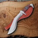 Frost River Bowie Fixed Knife 10" Stainless Steel Full Tang Blade Wood Handle